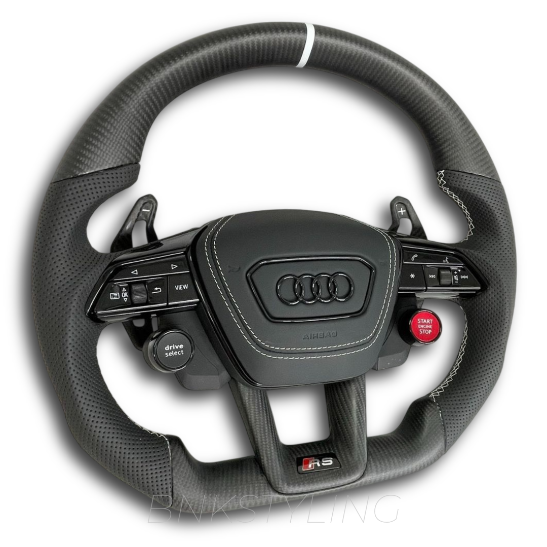 CARBON FIBER AUDI RS6 STYLE STEERING WHEEL