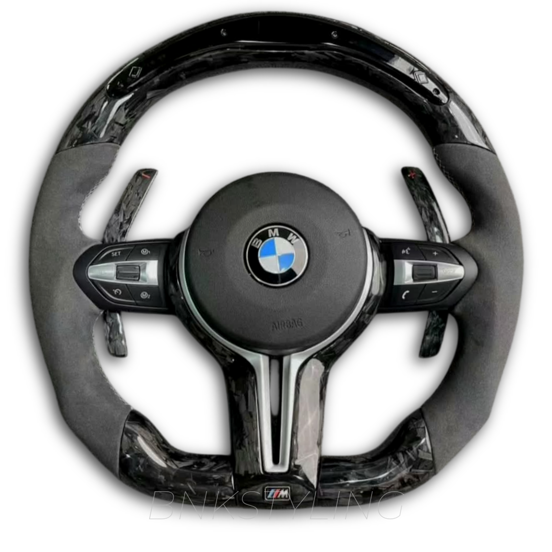 BMW LED M STYLE FORGED CARBON STEERING WHEEL