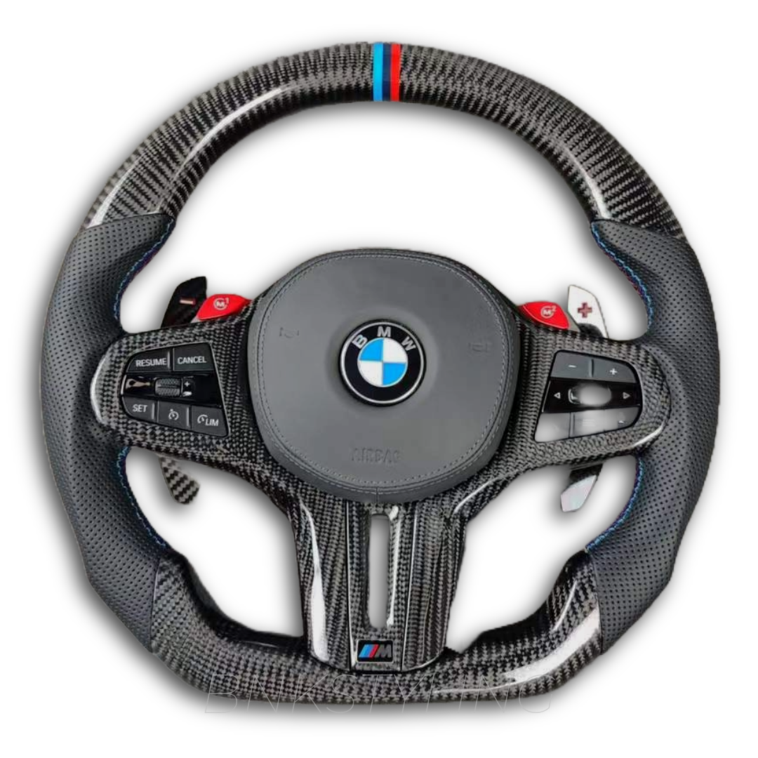 BMW F90 STYLE CARBON FIBER STEERING WHEEL