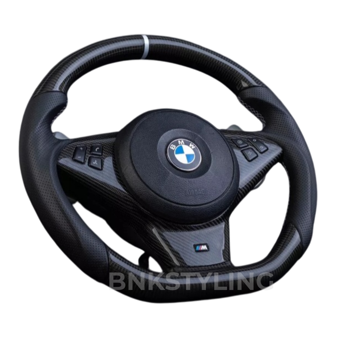 BMW E63 Style Custom Steering Wheel, Right Angle Picture