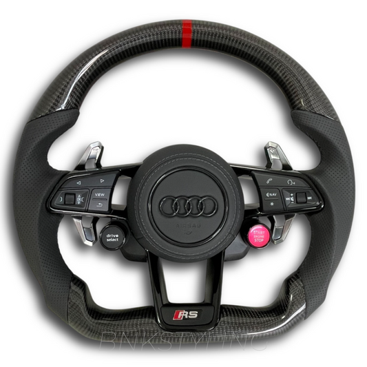 CARBON FIBER AUDI R8 STYLE STEERING WHEEL