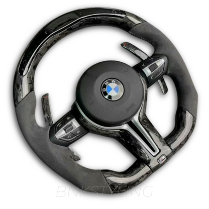 BMW LED M STYLE FORGED CARBON STEERING WHEEL