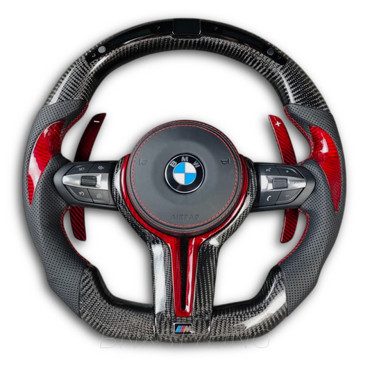 BMW LED M STYLE CARBON FIBER STEERING WHEEL