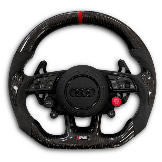 CARBON FIBER AUDI RS STYLE STEERING WHEEL