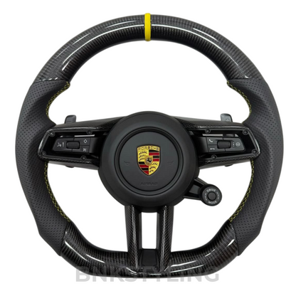 Custom Porsche 911 2024+ Style Carbon Fibre Steering Wheel